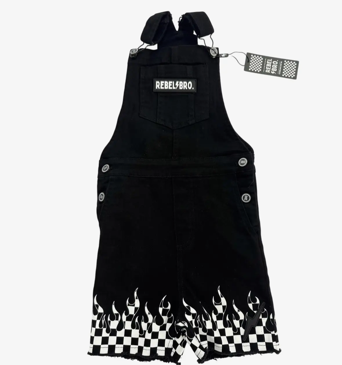 Rebel Bro cut off overall Harley