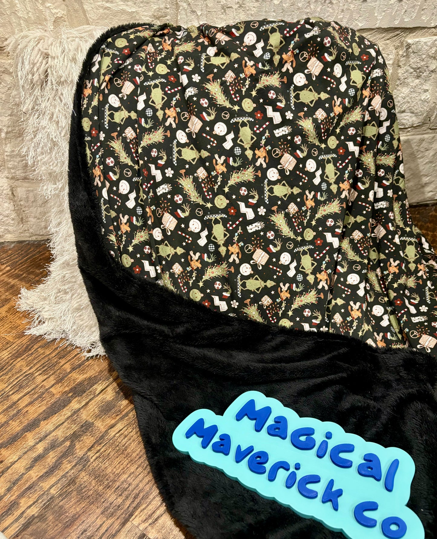 Magical Presents 50x60 plush back blanket RTS
