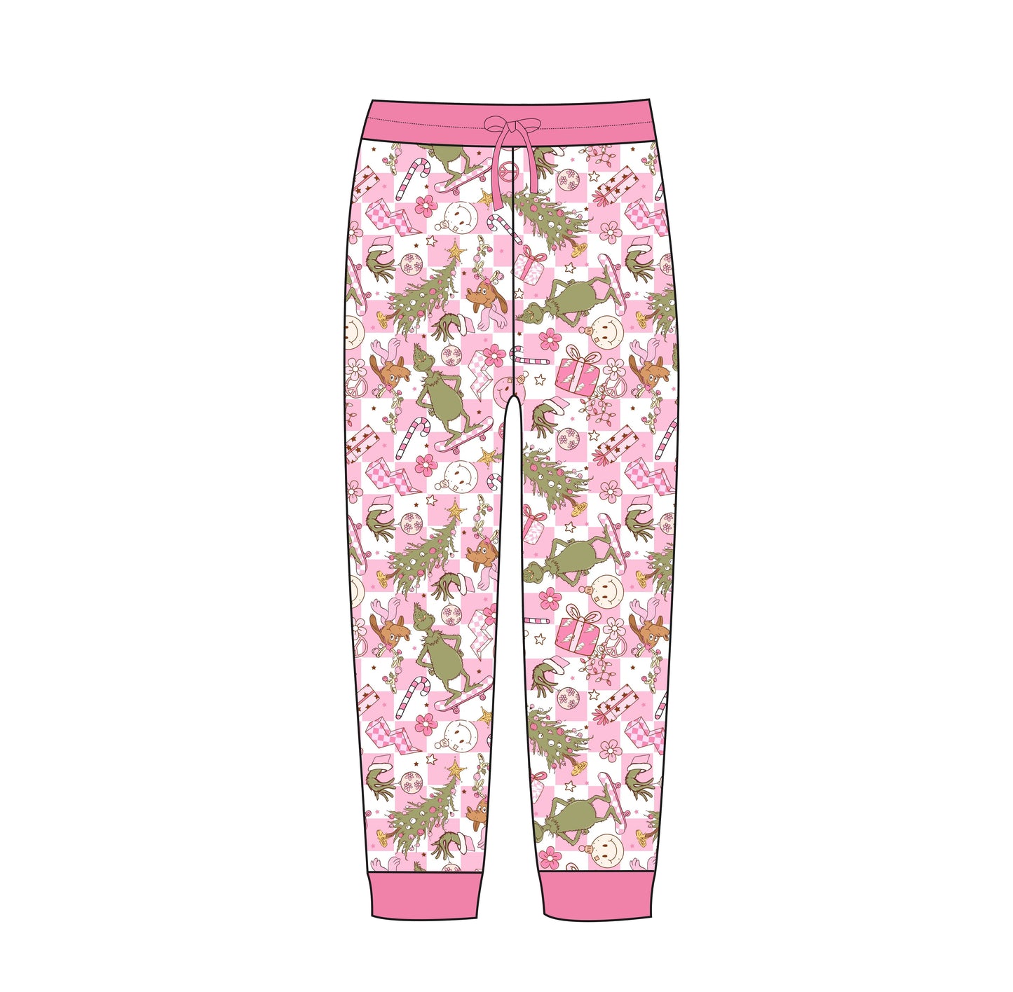 Pink Christmas Adult Joggers pre order