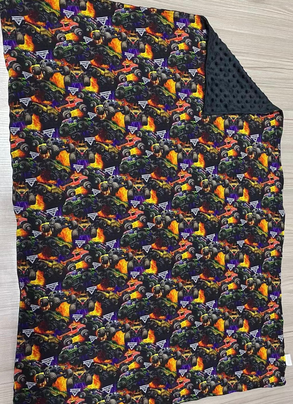 MAGICAL Monster Crush 30x40 Bamboo + Minky Blanket READY TO SHIP