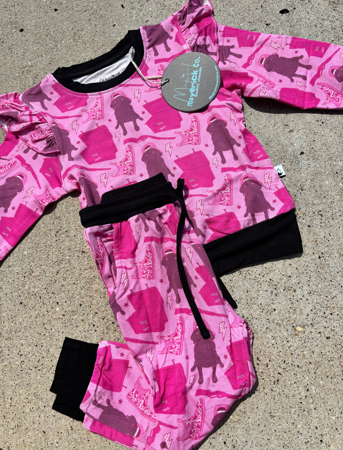 Hunting Buddy Ruffle French Terry Two Piece Jogger set RTS