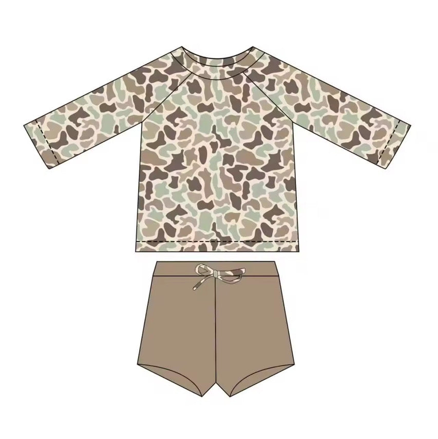 Camo swim two pcs