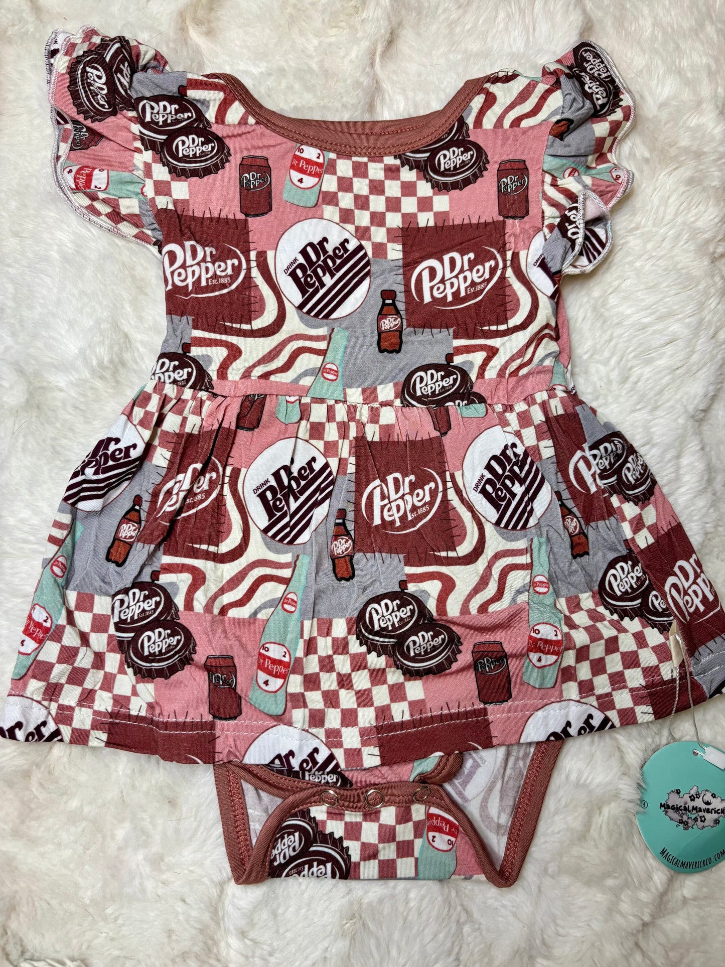 MAGICAL Fizzy Dreams short sleeve BodySuit Twirl Dress RTS