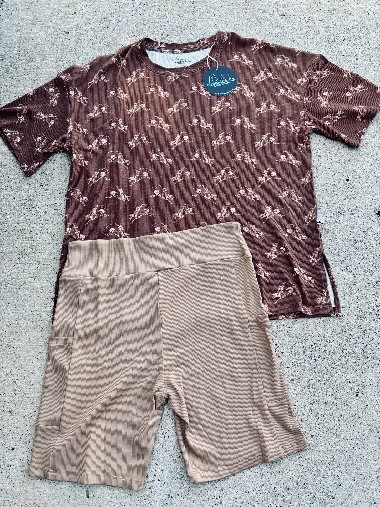 Rodeo ribbed biker set RTS