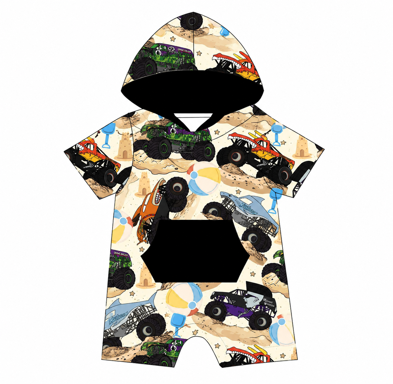 Beach Jam hooded shorty RTS