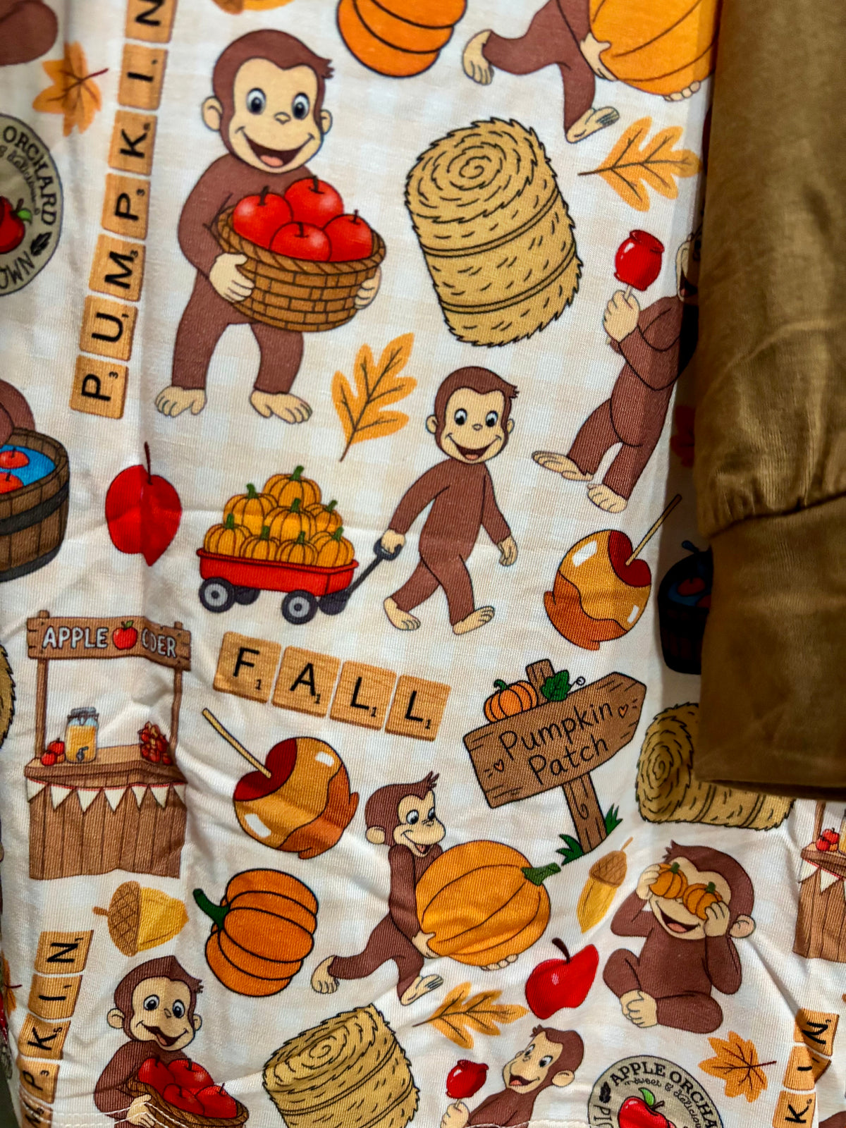 Curious Pumpkin Pocket tee and Joggers set RTS