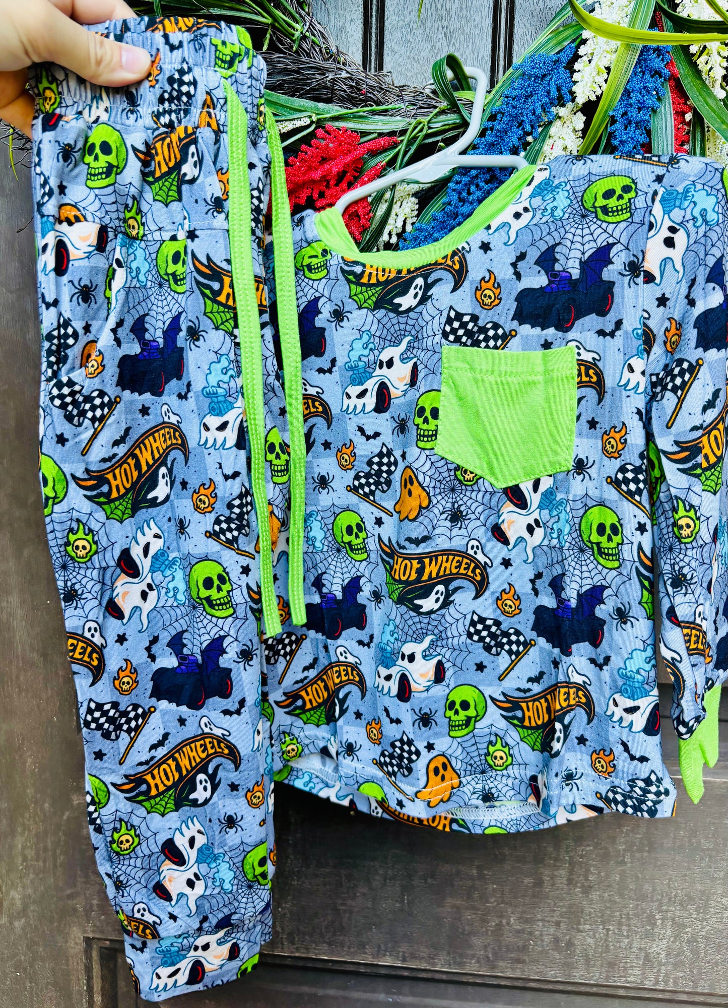 Spooky wheels long sleeve top and joggers Daywear RTS