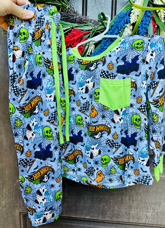 Spooky wheels long sleeve top and joggers Daywear RTS