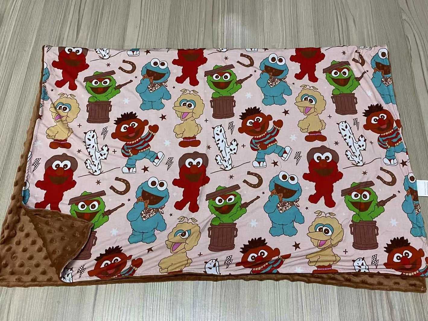 Cookie Ranch 30x40 Bamboo + Minky Blanket RTS