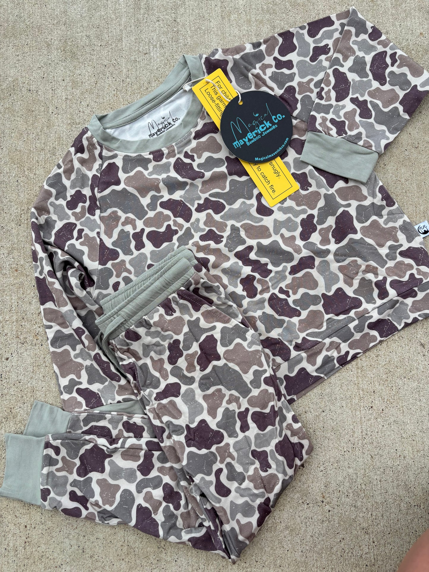 Camo French Terry Two Piece Jogger set RTS