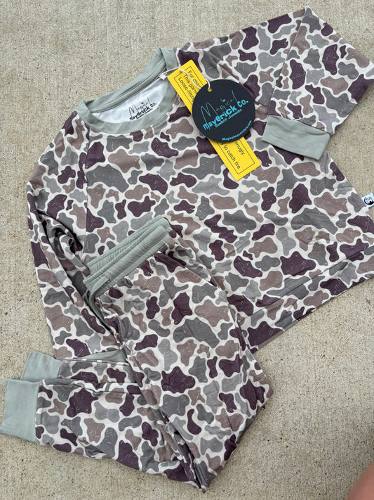 Camo French Terry Two Piece Jogger set RTS