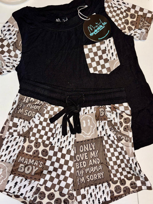 Mama’s boy tee and shorts Daywear RTS