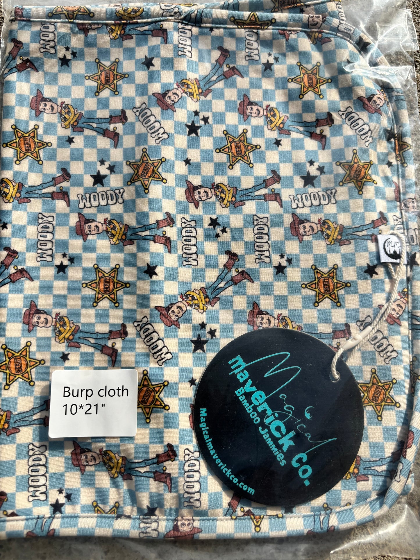 Sheriff Burp Cloth RTS
