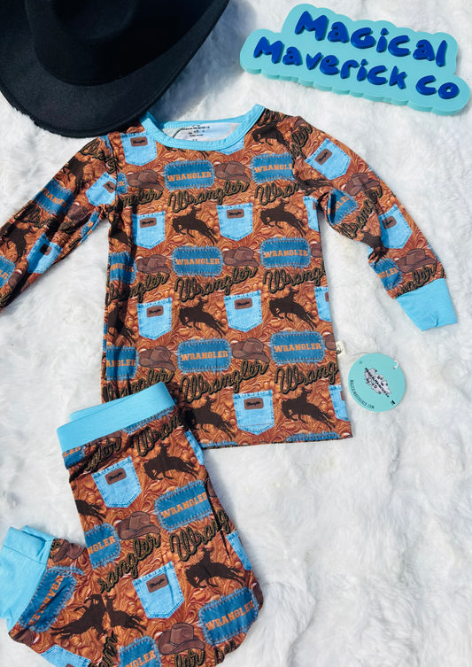 MAGICAL Blue Jean Baby Two Piece READY TO SHIP