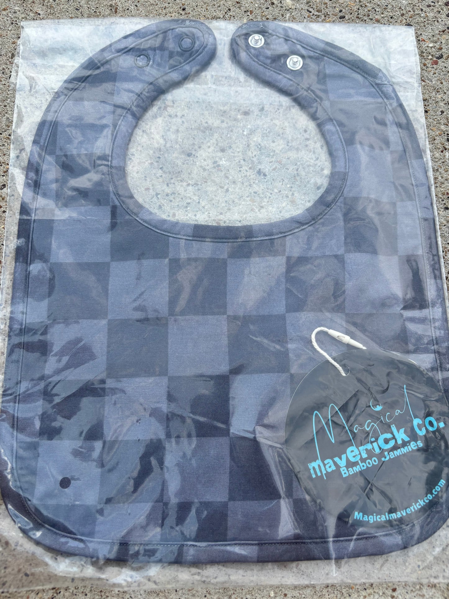 Gray checks Bib Cloth RTS