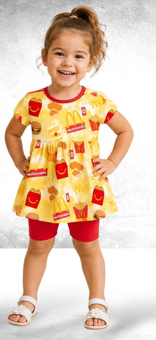 Happy Meal peplum and shorts Daywear RTS