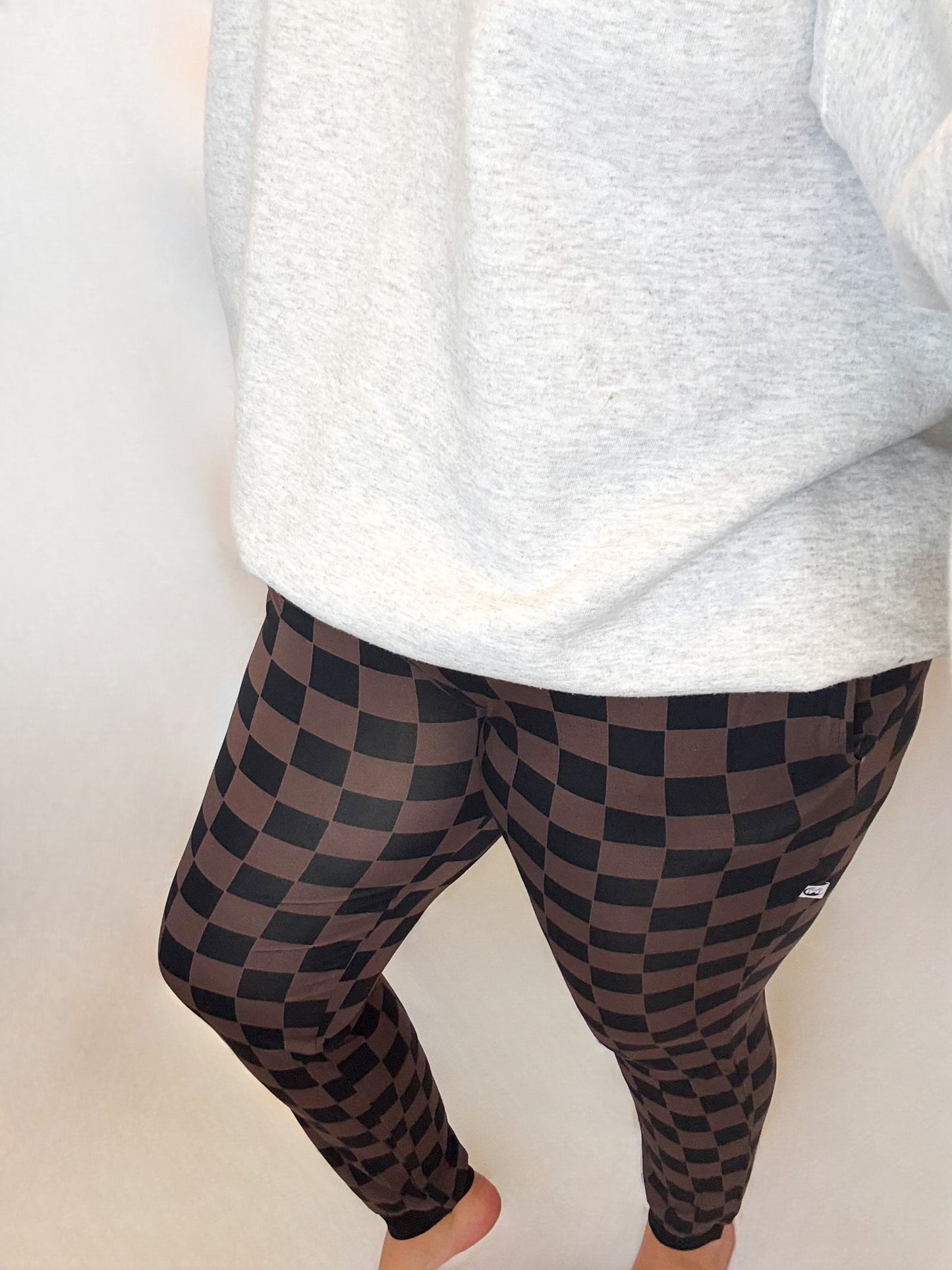Cozy Luxe Checks Joggers RTS