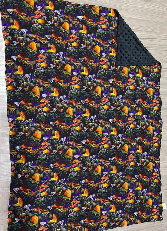 MAGICAL Monster Crush 30x40 Bamboo + Minky Blanket READY TO SHIP