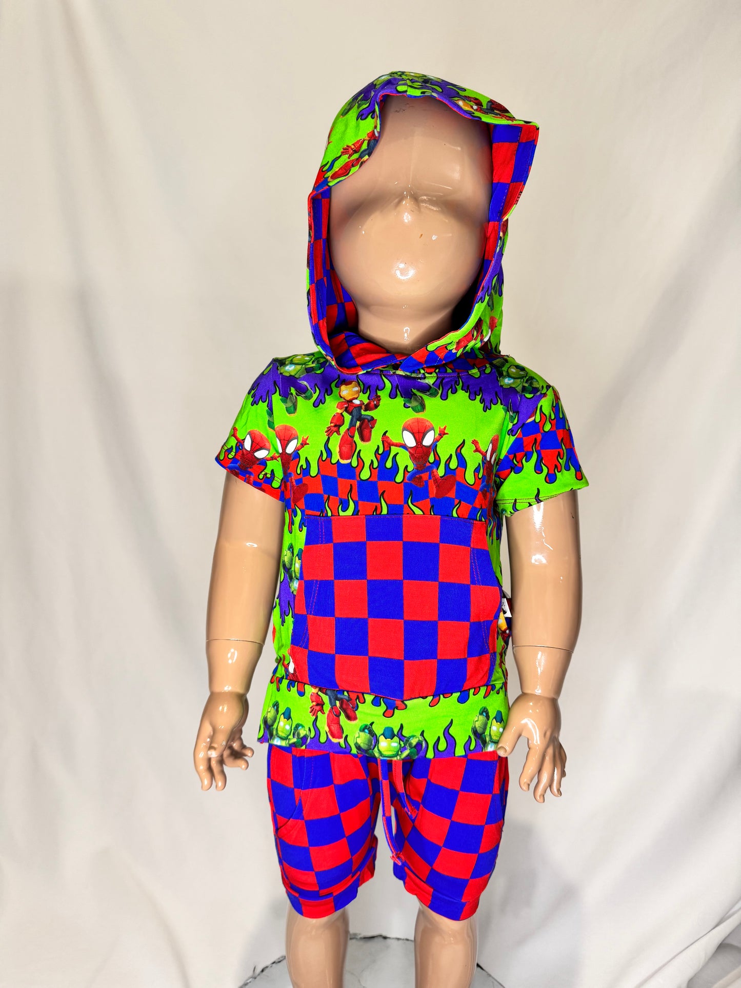 WEBS UP hooded short set RTS