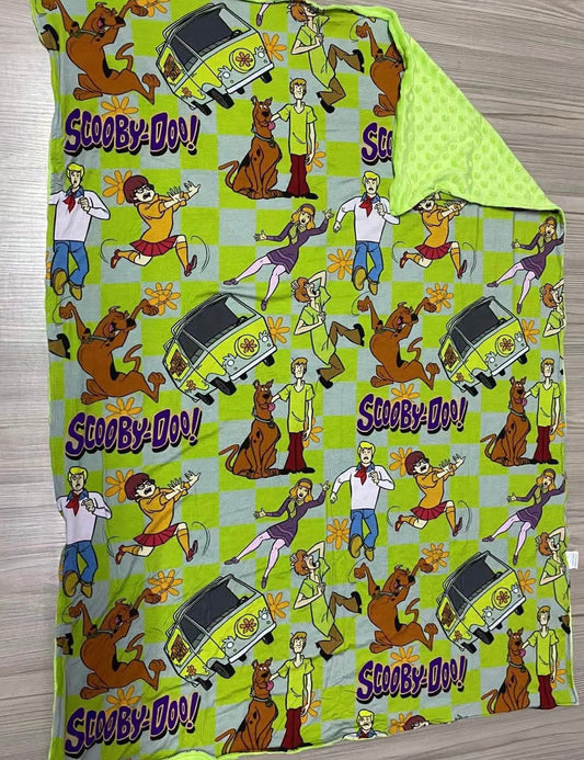 MAGICAL Mystery Machine 30x40 Bamboo + Minky Blanket READY TO SHIP