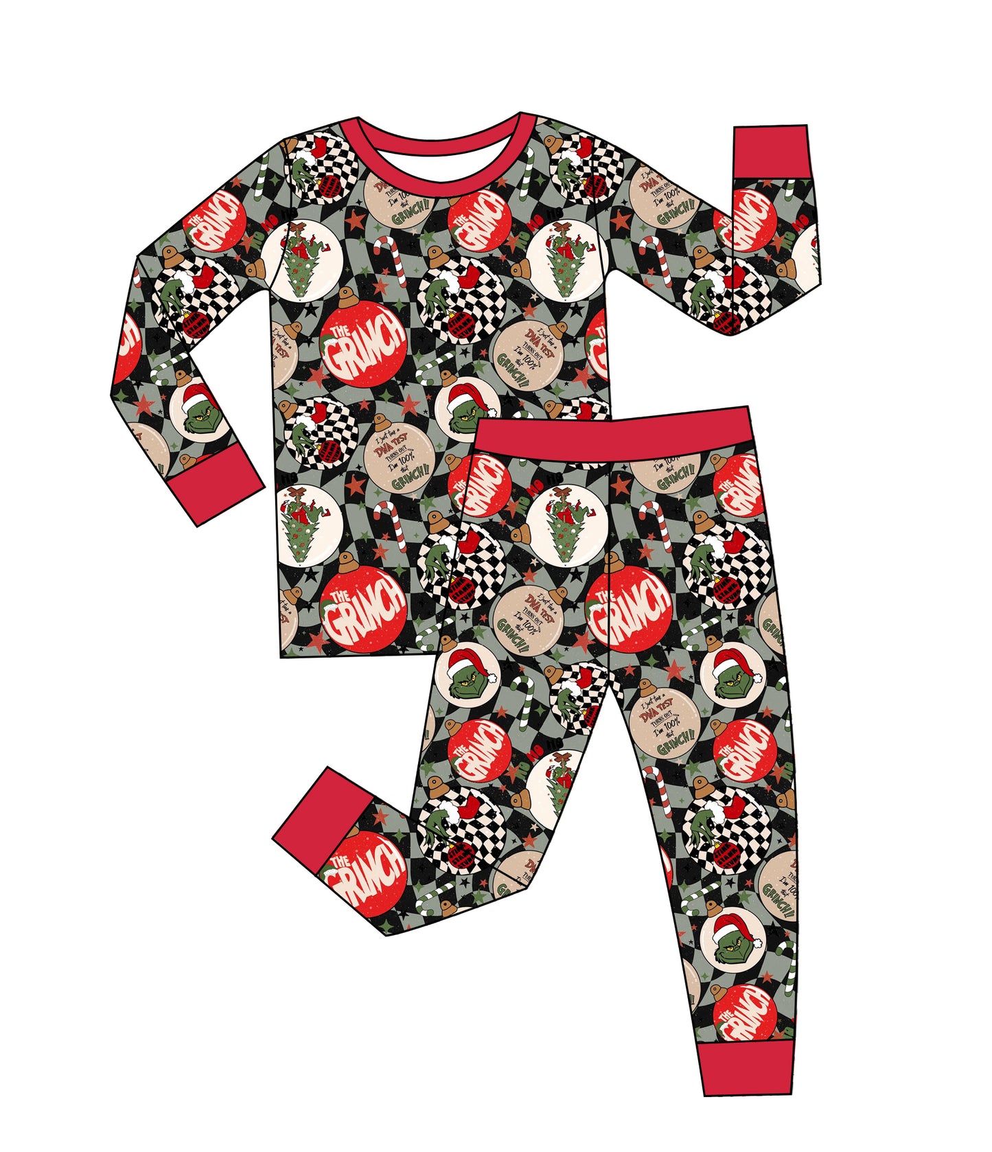 Holly Jolly long sleeve and pants PJS PRE ORDER