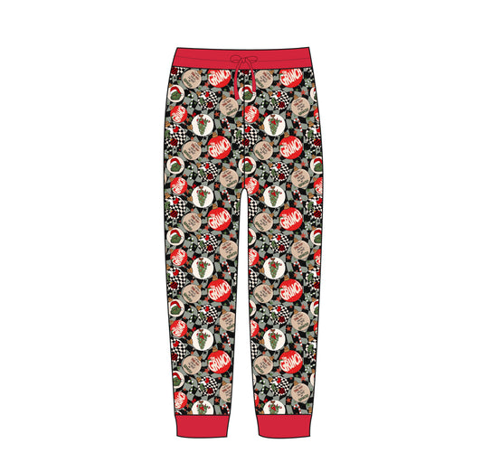 Holly Jolly Adult Joggers Christmas RTS