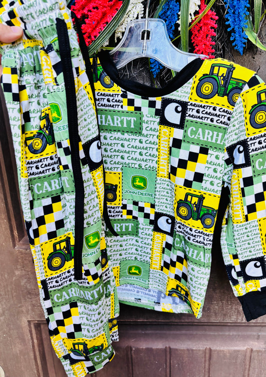 Big Green Tractor long sleeve top and joggers Daywear RTS