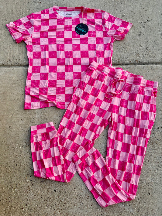 Flamingo short sleeve and joggers set RTS