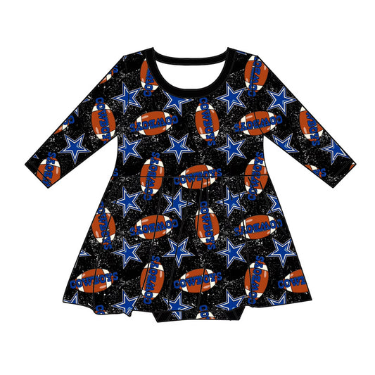 MAGICAL DEM BOYZ Long Sleeve Twirl Dress RTS