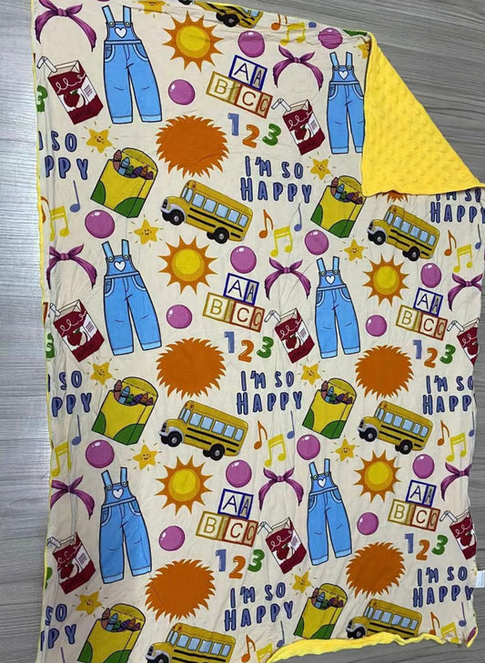 MAGICAL Tiny Dreamers 30x40 Bamboo + Minky Blanket READY TO SHIP