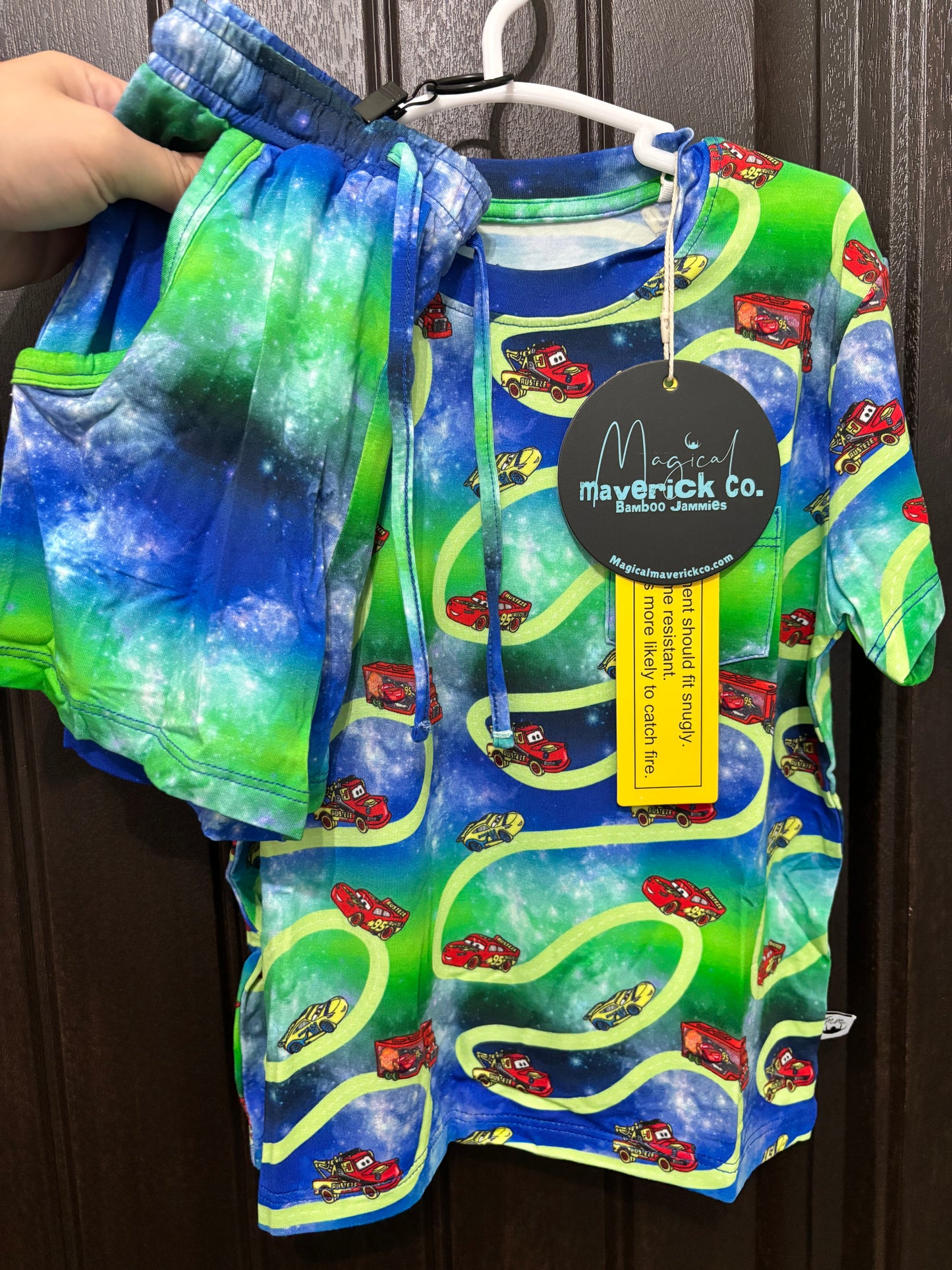 Glow Racers Pocket tee and shorts Daywear RTS