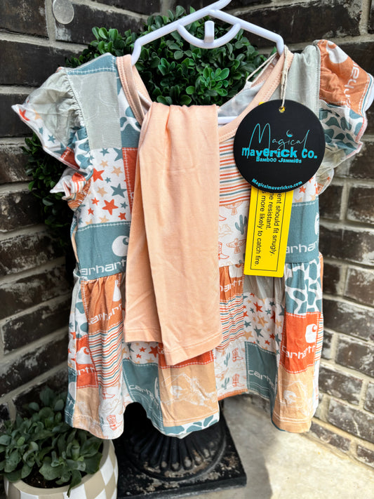 Peachy Carhartt peplum and leggings Daywear RTS