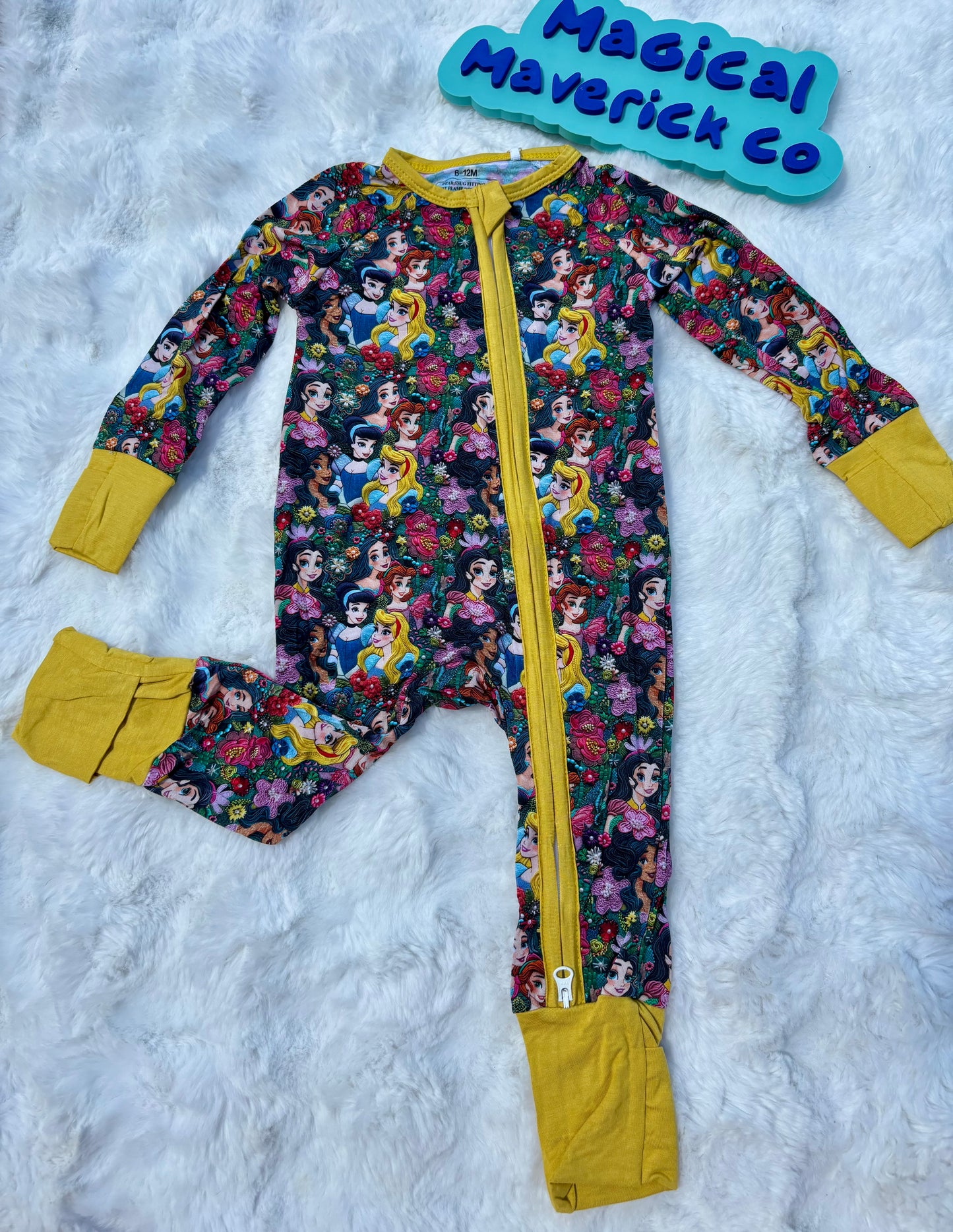 Floral 3D Princess Zippy READY TO SHIP