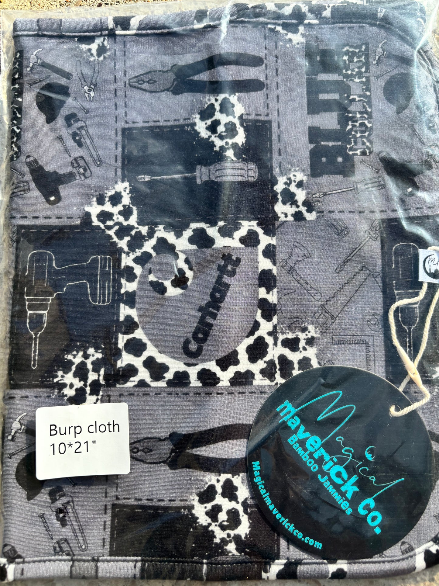Blue Collar Burp Cloth RTS