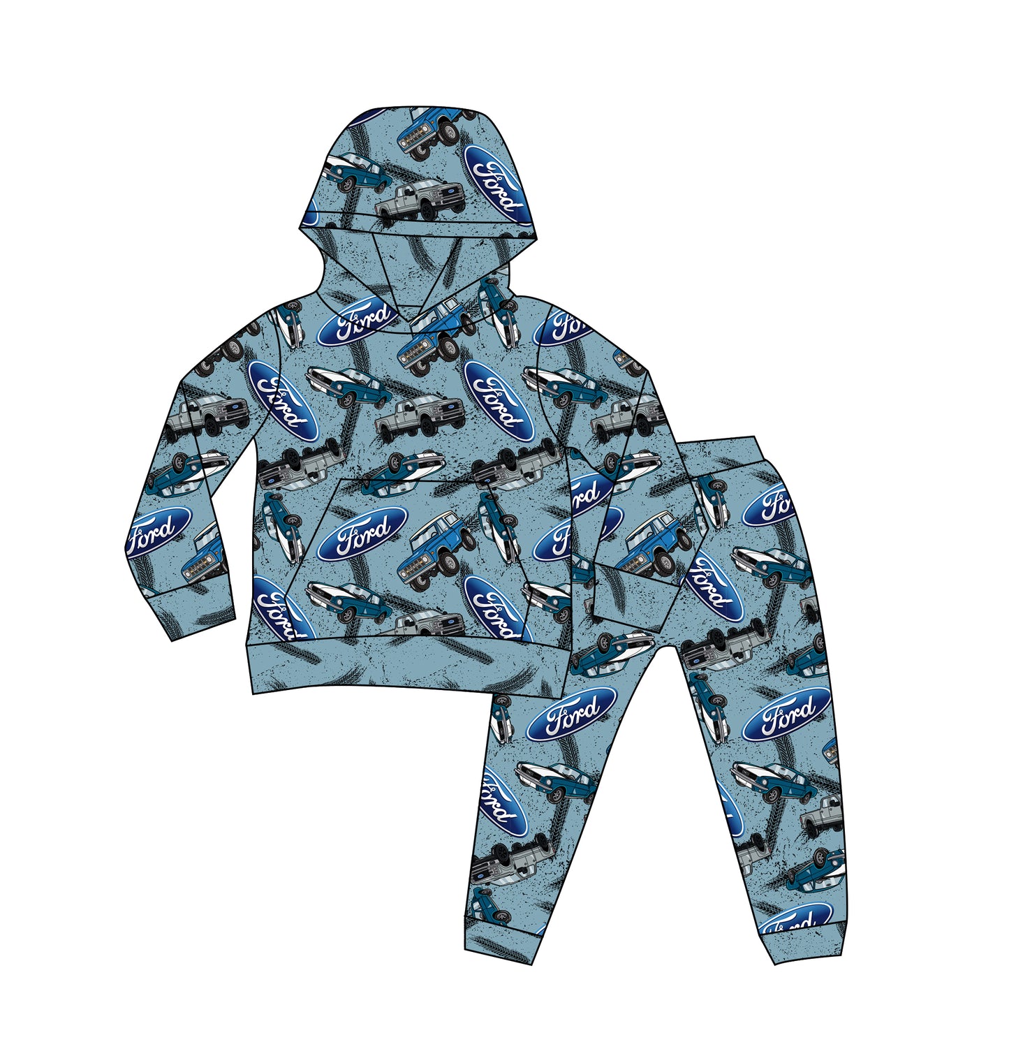 Built Tough Two Piece Hoodie and Jogger set RTS