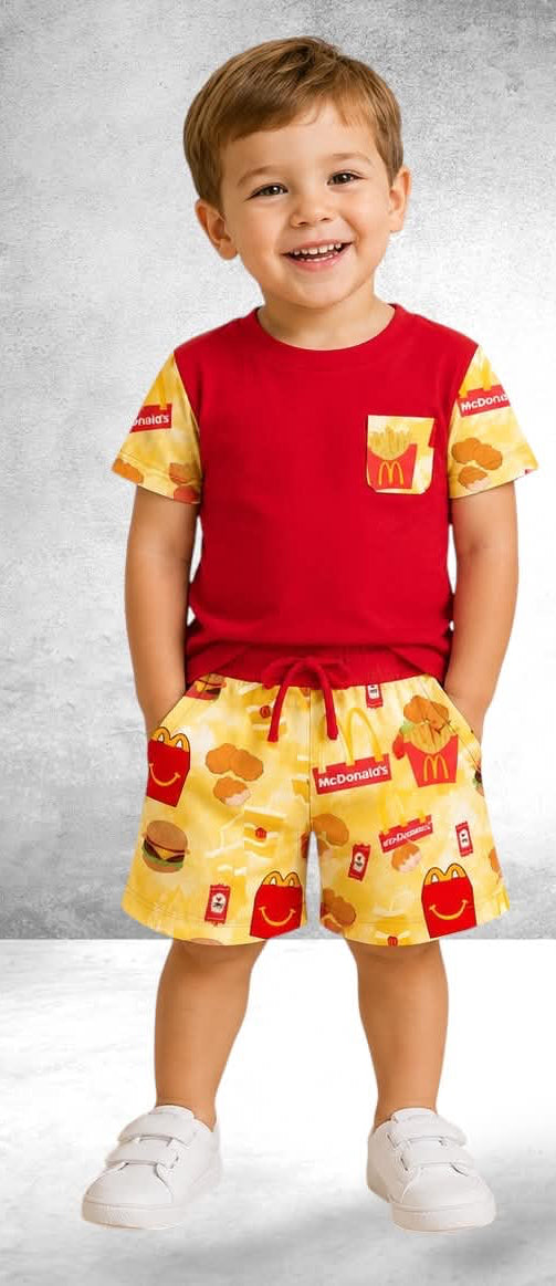 Happy Meal tee and shorts Daywear RTS