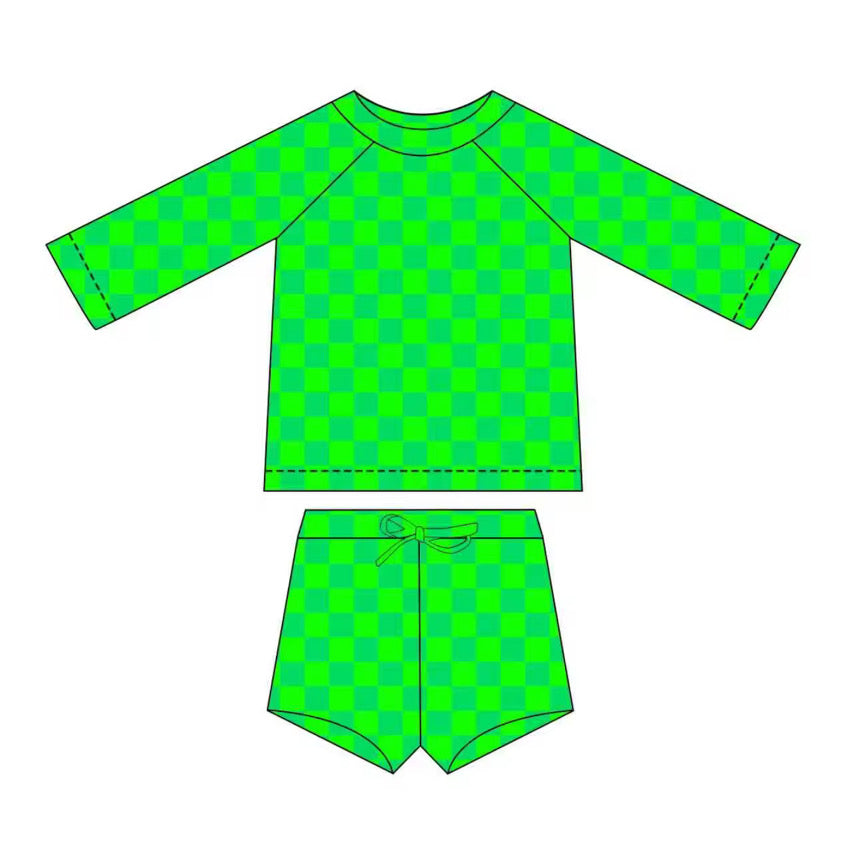 Neon Green swim two pcs