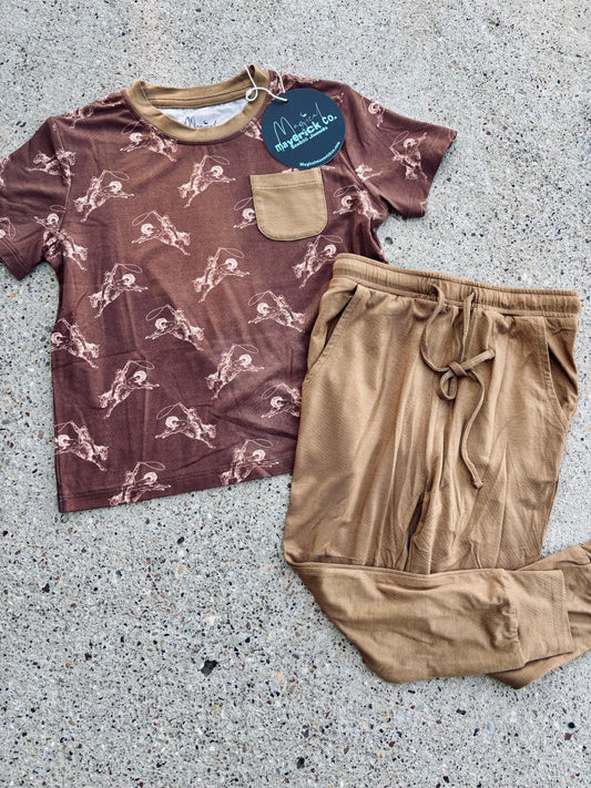 Rodeo pocket tee and joggers Daywear RTS