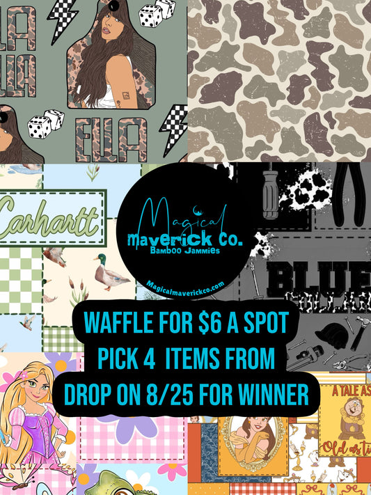 4items from drop waffle spots - no codes choose pick up