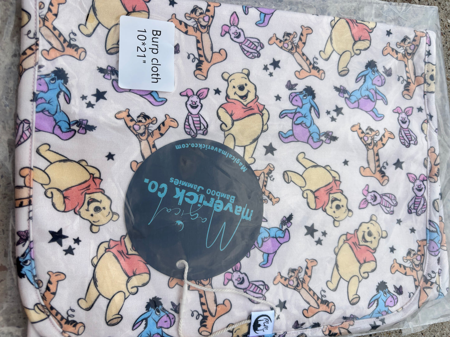 Honey and friends Burp Cloth RTS