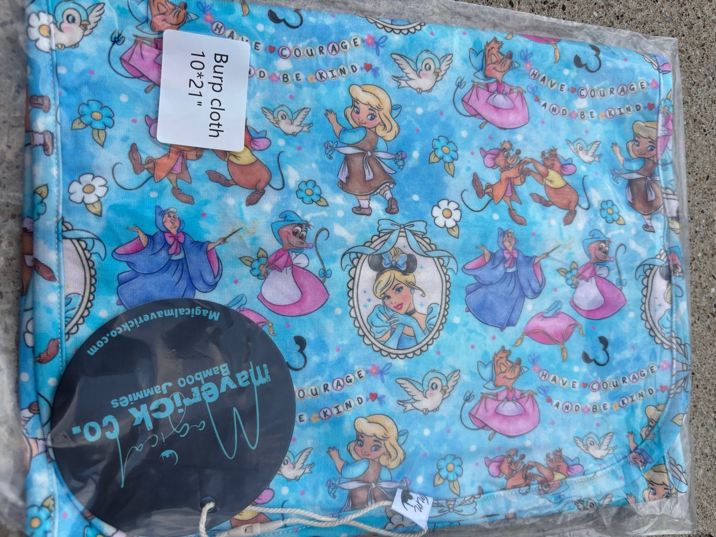 Have courage and be kind Burp Cloth RTS