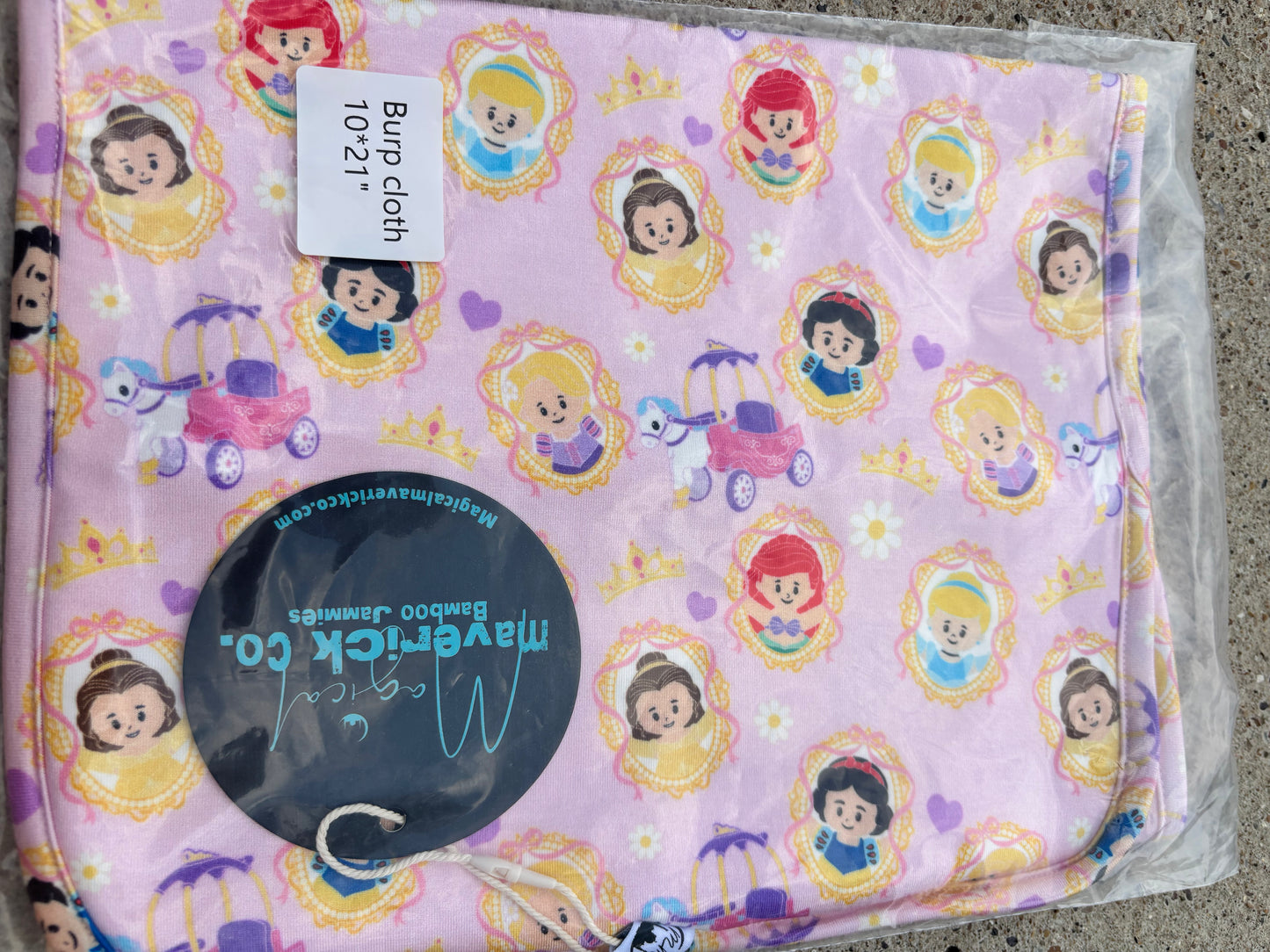Little Princesses Burp Cloth RTS