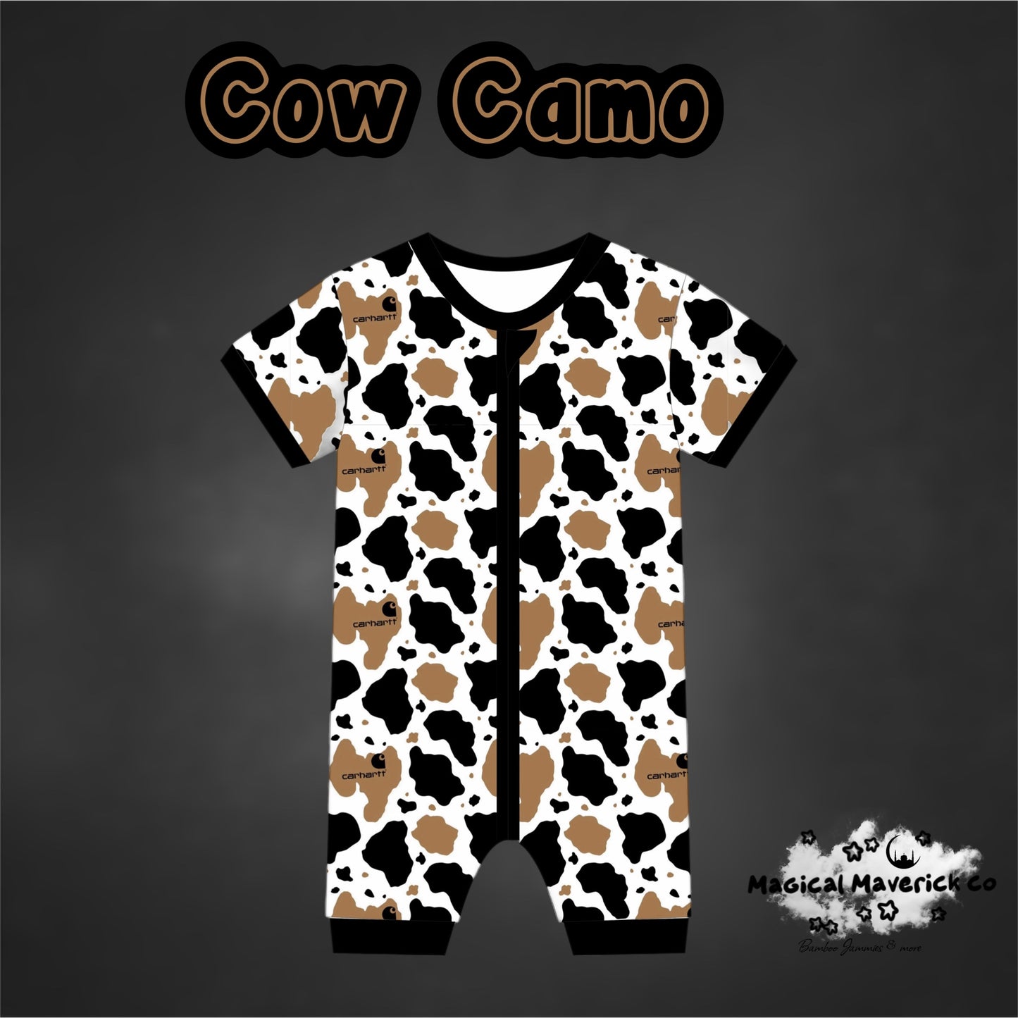 MAGICAL COW CAMO Shortie READY TO SHIP