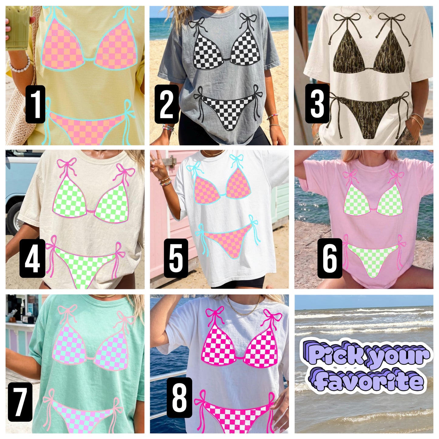 Bikini graphic tees
