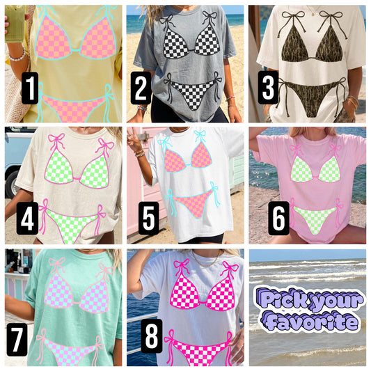 Bikini graphic tees