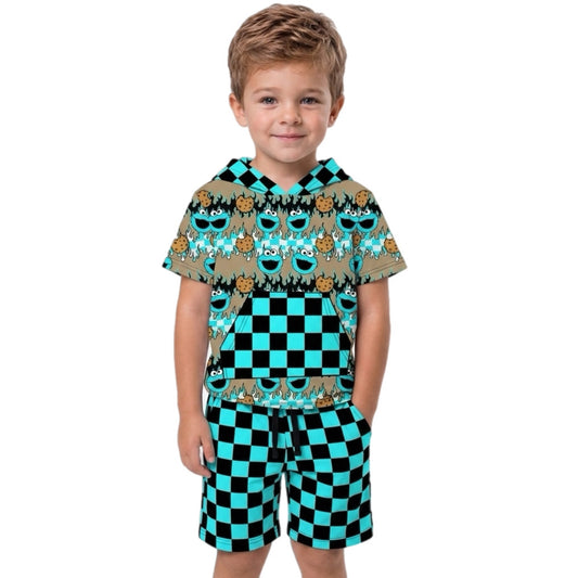 Cookie hooded short set RTS