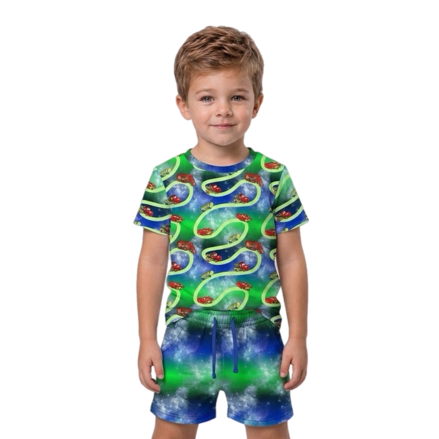 Glow Racers Pocket tee and shorts Daywear RTS